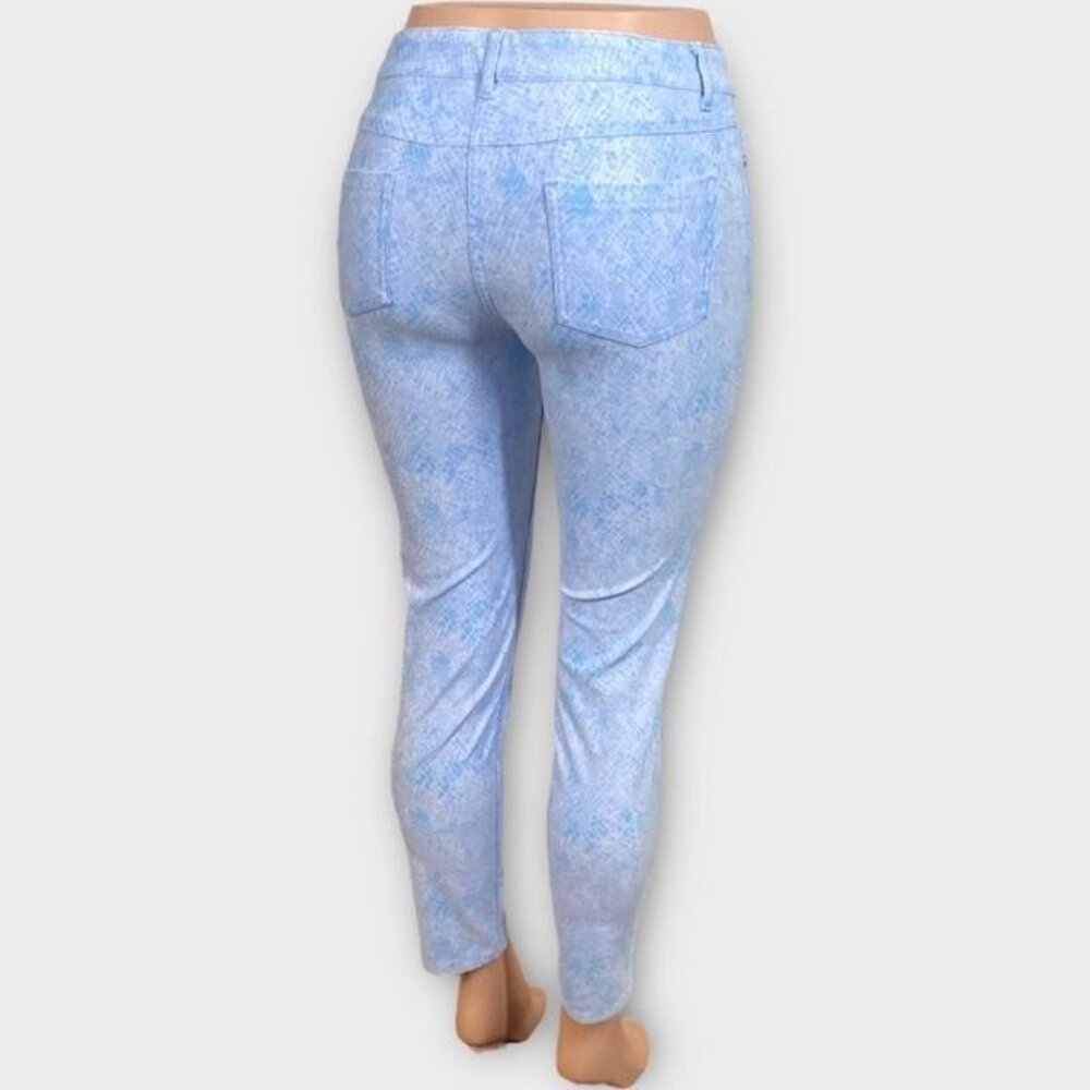 J. McLaughlin Lexi Snake Print Jeans Blue , Size 4 - Picture 4 of 11